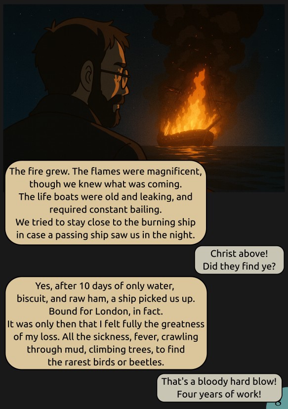 Wallace from England to Singapore, Ch 1 Page 8